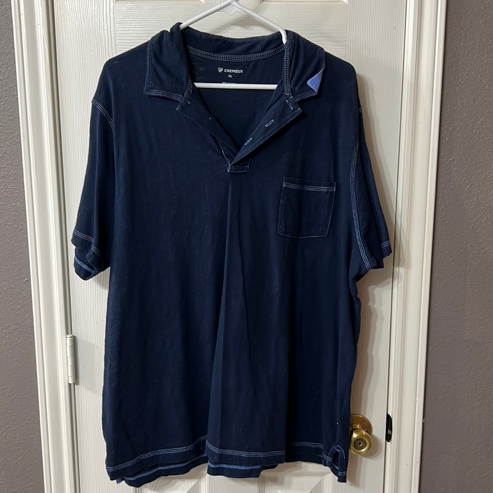 Cremieux Dark Blue polo shirt size XL